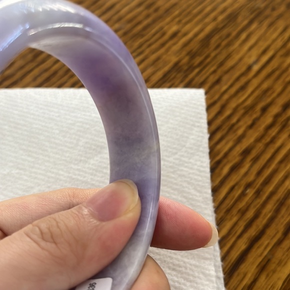 Natural Jadeite Jade Bangle - Picture 8 of 13